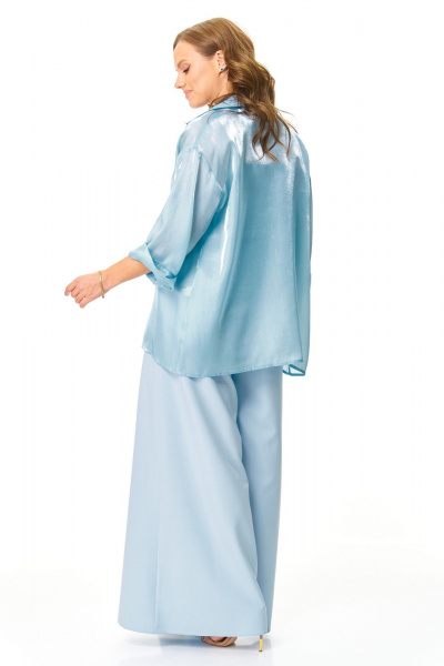 Блуза, брюки, туника T&N 7621 голубой_топаз - фото 9