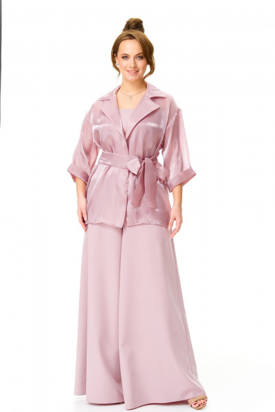 Брюки, топ, туника T&N 7622 пудра - фото 3