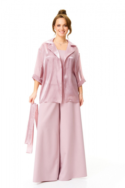 Брюки, топ, туника T&N 7622 пудра - фото 1