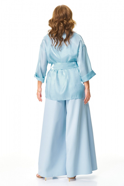 Брюки, топ, туника T&N 7622 голубой_топаз - фото 6