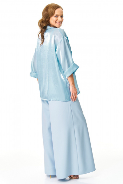 Брюки, топ, туника T&N 7622 голубой_топаз - фото 9