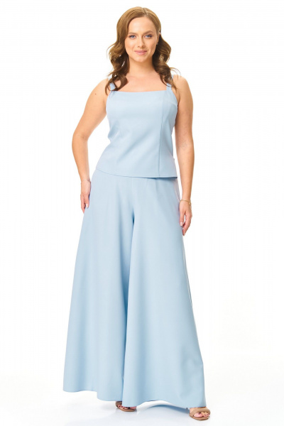 Брюки, топ, туника T&N 7622 голубой_топаз - фото 11