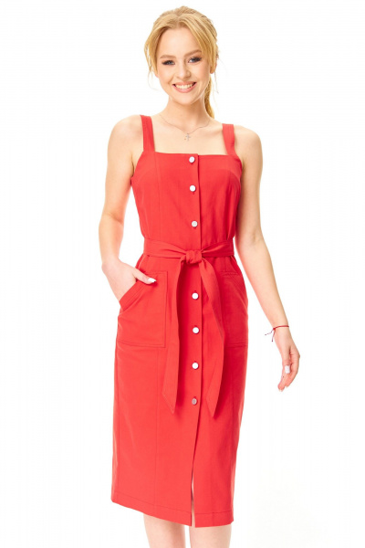 Сарафан T&N 7643 красный_коралл - фото 3