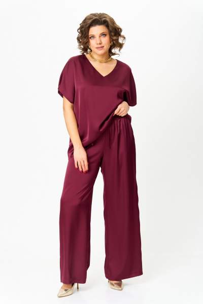 Блуза, брюки Svetlana-Style 2118 бордовый - фото 1