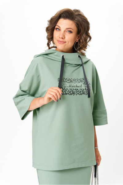 Джемпер, юбка Michel chic 1248/1 пастельный_зеленый - фото 4