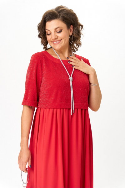 Платье Michel chic 2173 красный - фото 7