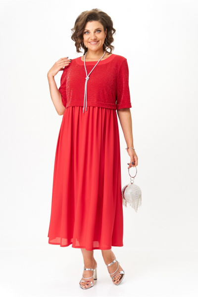 Платье Michel chic 2173 красный - фото 2