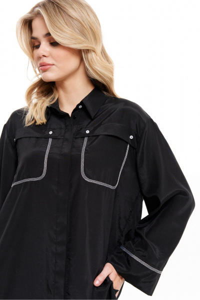 Блуза Панда 101140 черный - фото 2