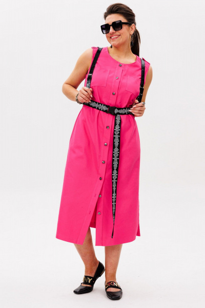 Платье Anelli 1478 фламингово-розовый - фото 1