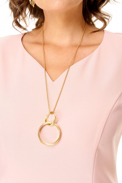 Блуза, платье VI ORO VR-1150 пудра - фото 12