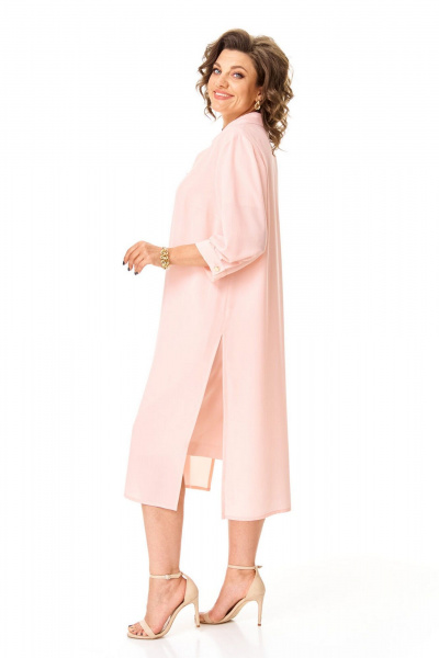 Блуза, платье VI ORO VR-1150 пудра - фото 4