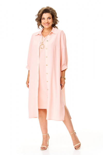 Блуза, платье VI ORO VR-1150 пудра - фото 2