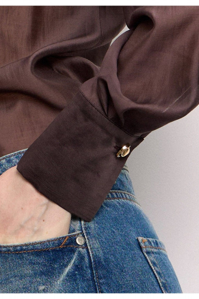 Блуза DEVITA 6028-1 шоколад - фото 5