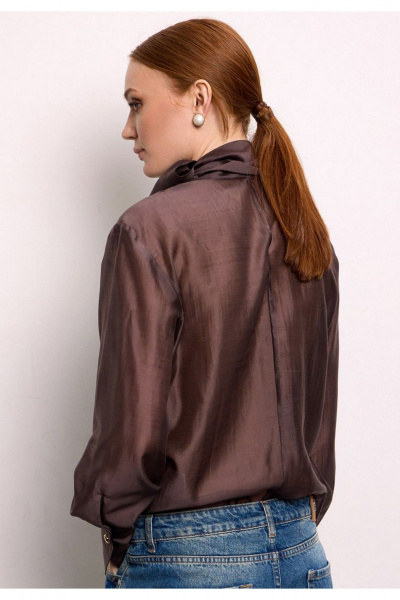 Блуза DEVITA 6028-1 шоколад - фото 3