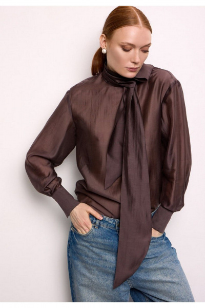 Блуза DEVITA 6028-1 шоколад - фото 1