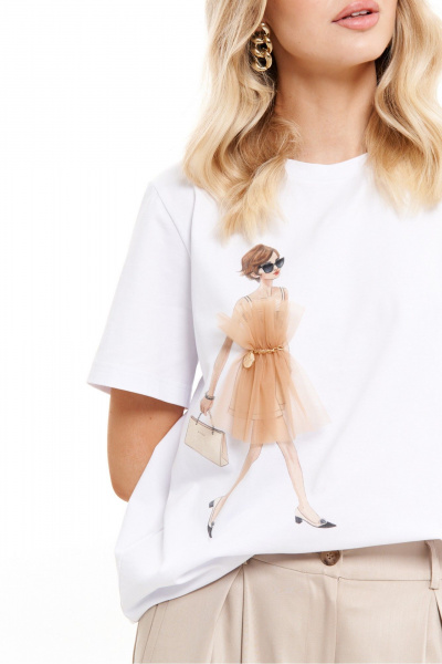 Джемпер Панда 101740 белый - фото 2