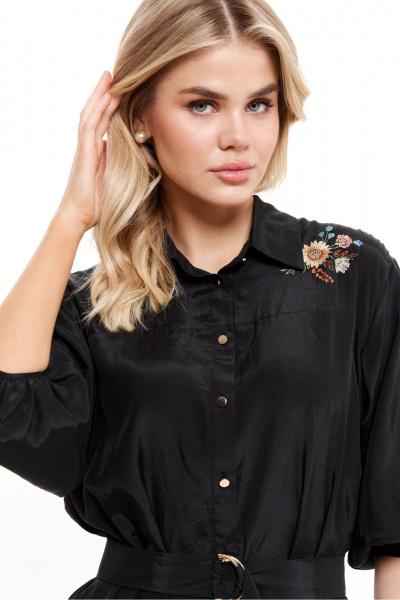 Платье Панда 17380 черный - фото 2