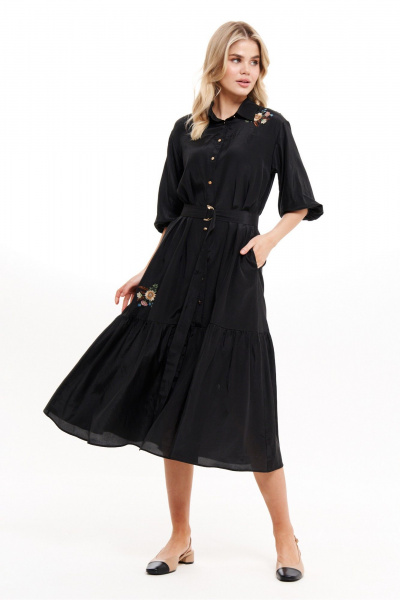 Платье Панда 17380 черный - фото 4