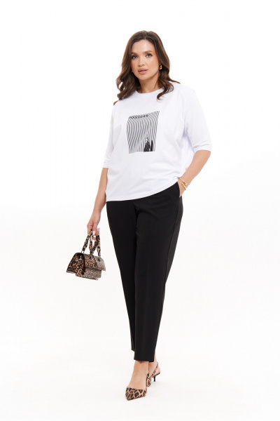 Джемпер Панда 101943 белый - фото 4