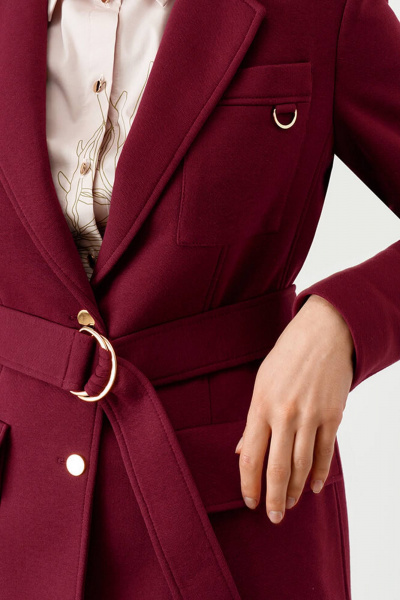 Жакет Nelva 1804 винный - фото 6