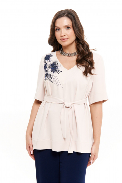 Блуза Панда 19040 бежевый - фото 1