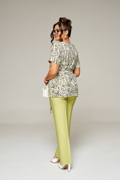 Блуза, брюки Beautiful&Free 6321 салатовый - фото 9