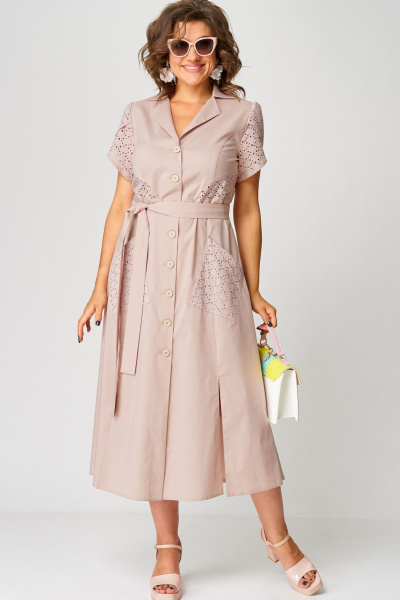 Платье EVA GRANT 7200В пудра - фото 11