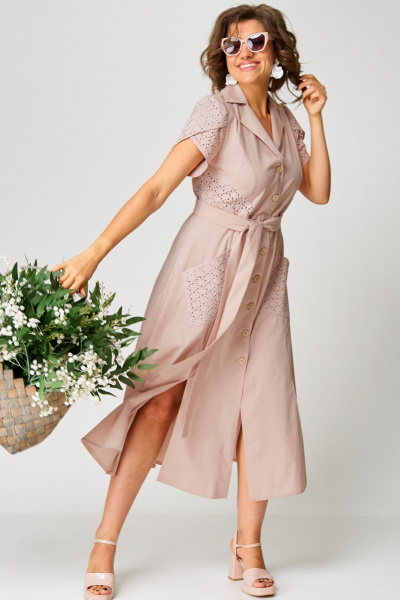 Платье EVA GRANT 7200В пудра - фото 10