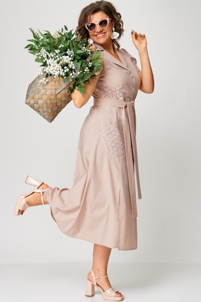 Платье EVA GRANT 7200В пудра - фото 8