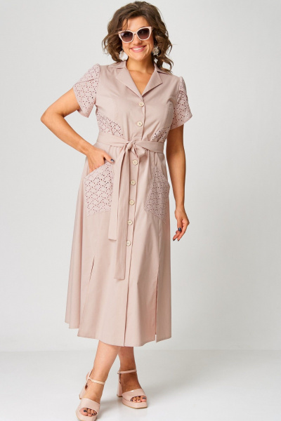 Платье EVA GRANT 7200В пудра - фото 4