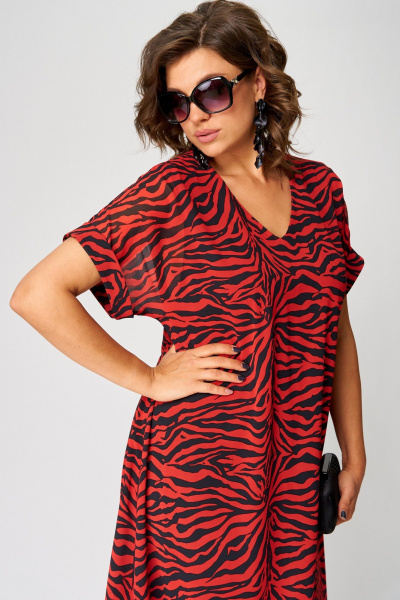 Платье EVA GRANT 7116 красный - фото 8