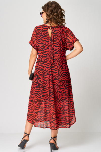 Платье EVA GRANT 7116 красный - фото 5