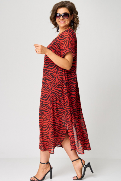 Платье EVA GRANT 7116 красный - фото 4