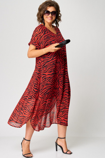 Платье EVA GRANT 7116 красный - фото 3