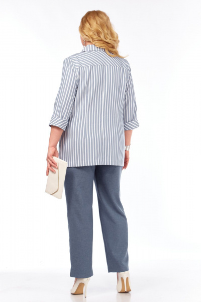 Блуза, брюки, жакет Tensi 374 джинсовый - фото 4