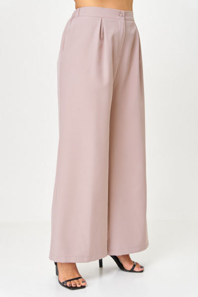 Брюки, жакет, топ ANASTASIA MAK 1123 пудра+молочный - фото 12