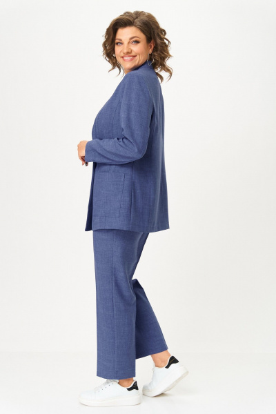 Брюки, жакет ANASTASIA MAK 1175-А синий - фото 12