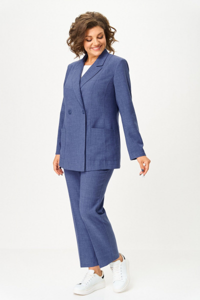 Брюки, жакет ANASTASIA MAK 1175-А синий - фото 2