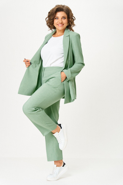 Брюки, жакет ANASTASIA MAK 1175-А мятный - фото 4