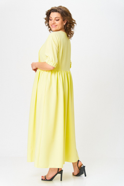 Платье ANASTASIA MAK 1219 бледно-желтый - фото 4