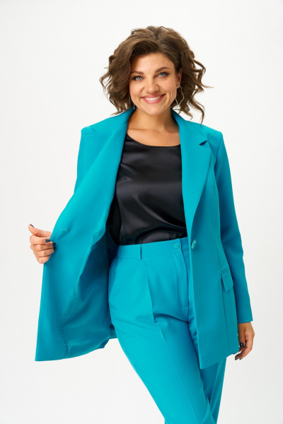 Брюки, жакет ANASTASIA MAK 1245 изумруд - фото 14