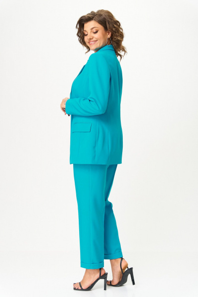 Брюки, жакет ANASTASIA MAK 1245 изумруд - фото 4