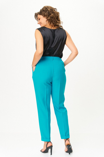 Брюки, жакет ANASTASIA MAK 1245 изумруд - фото 7