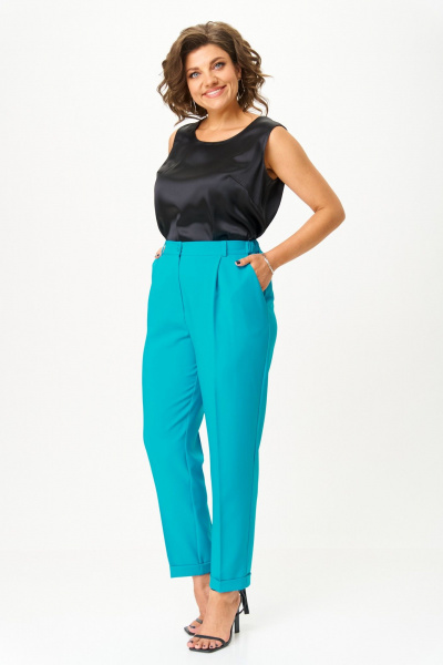 Брюки, жакет ANASTASIA MAK 1245 изумруд - фото 6