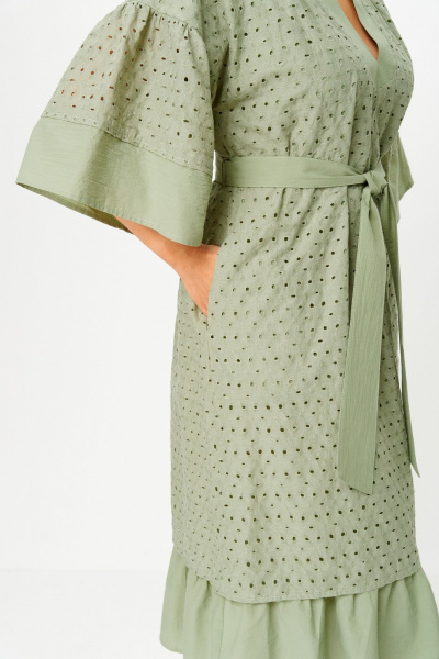 Платье ANASTASIA MAK 1255-А олива - фото 10