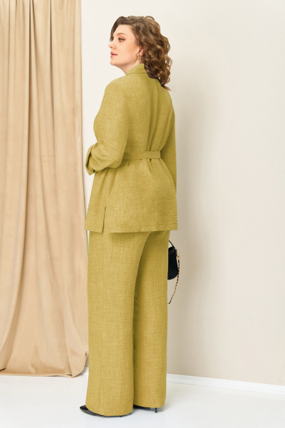 Блуза, брюки, жакет VOLNA 1407 горчично-желтый - фото 2