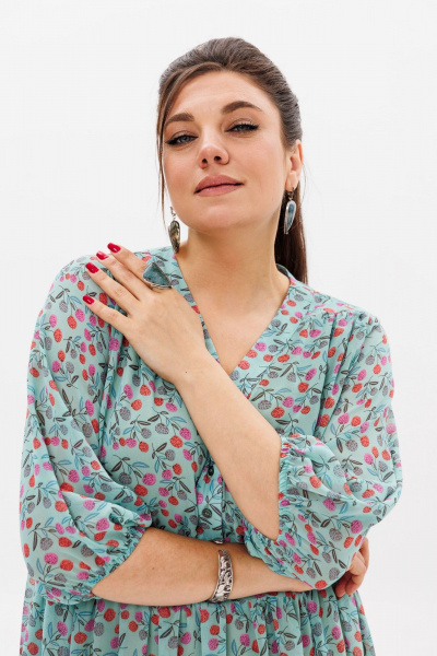 Платье Anelli 1460 весенний_сад - фото 6