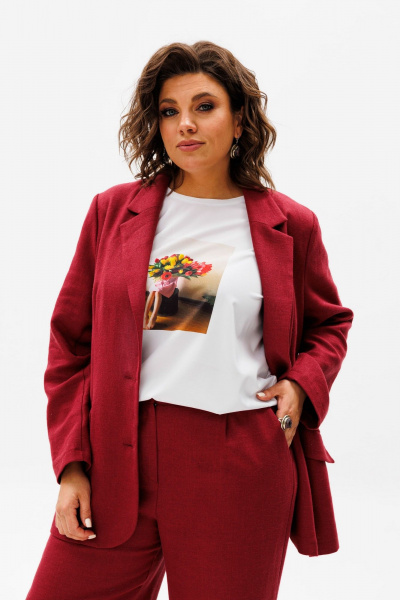 Жакет Anelli 1539 перец_чили - фото 5