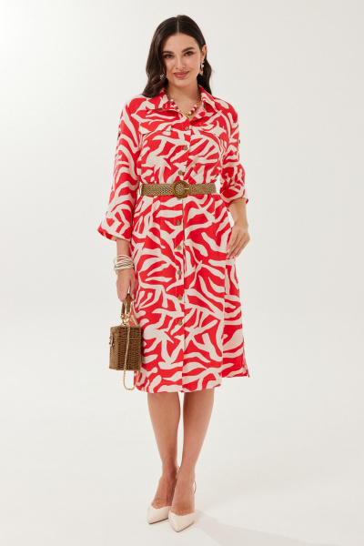 Платье Твой имидж 2139 красный - фото 4