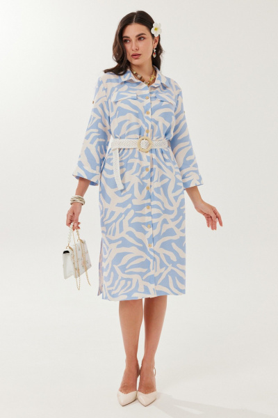 Платье Твой имидж 2140 голубой - фото 3